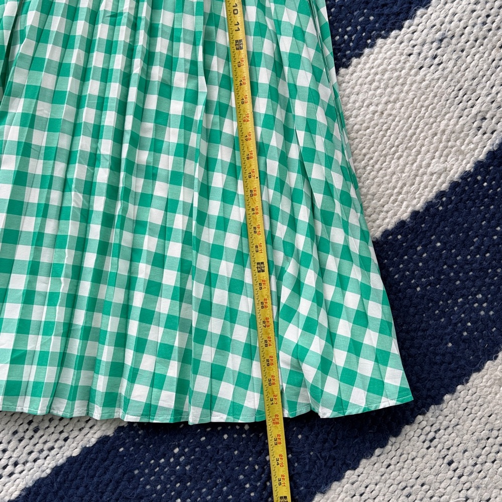 A New Day Pleated Buffalo Check Gingham A-Line Skirt - Picture 3 of 6